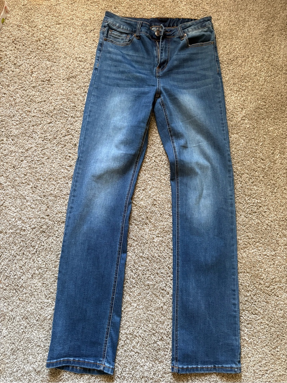 Grace & Lace Women's Medium Blue Straight-Leg Jeans